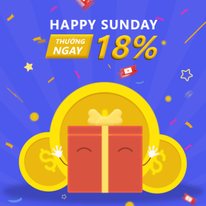 Happy sunday thưởng 18% tại Vegas79