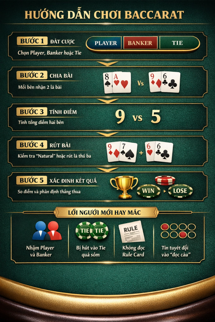 Lỗi cần tránh khi chơi Baccarat tại Vegas79 Casino