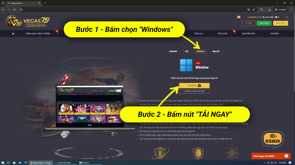 tải app Vegas79 mới nhất 2026